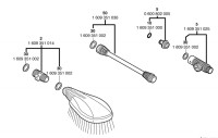 Bosch 0 600 800 452 ARB 30 ROTO Car-Wash Set Spare Parts